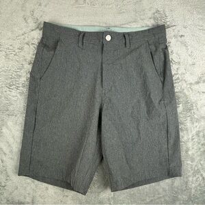 Free Fly Shorts Mens 32 Heather‎ Gray Hybrid Short II Golf Performance Inseam 9”
